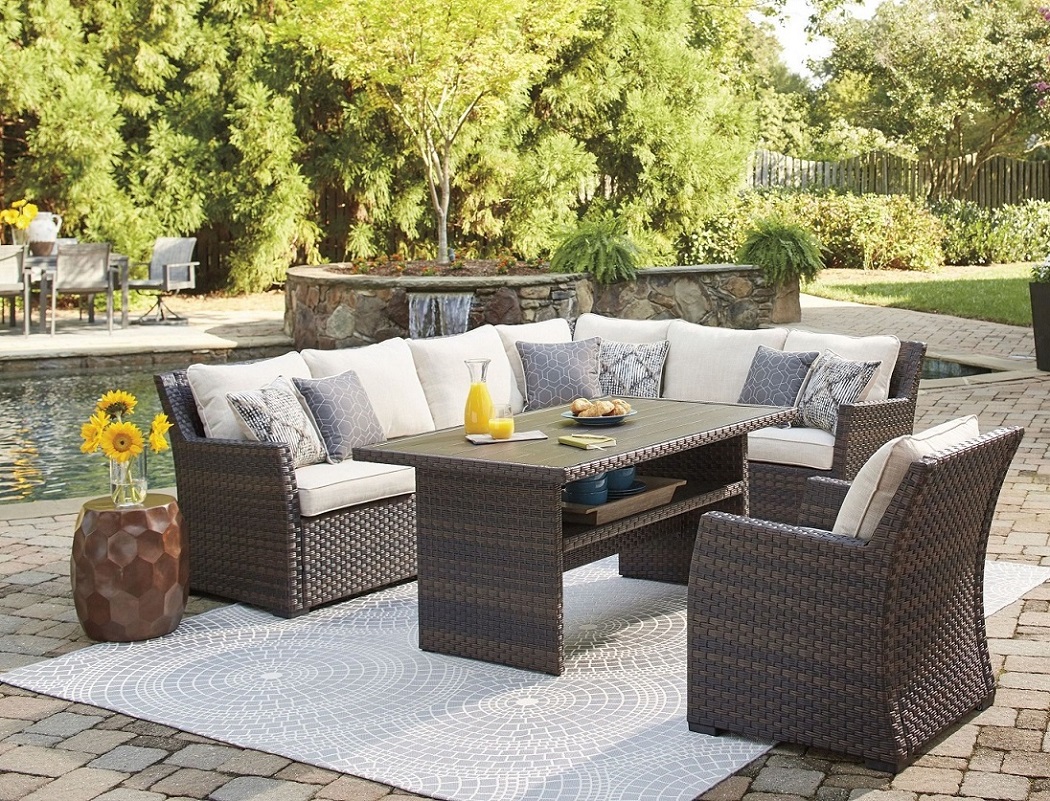 American Design Furniture by Monroe - Palm Springs Outdoor Set 5